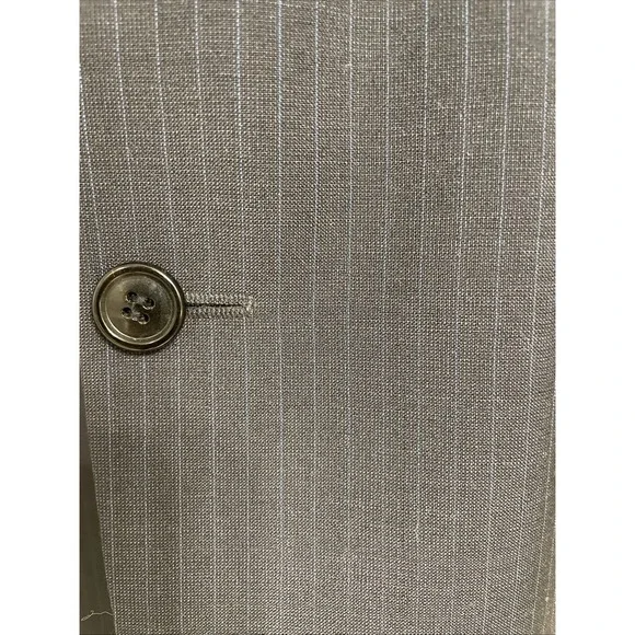 Hugo Boss Suit Jacket Sports CoatMens 40L Blue Grey Pinstripe